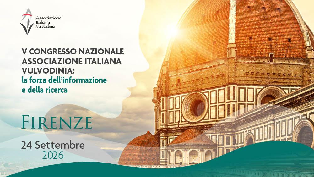 Banner V Congresso Nazionale Associazione Italiana Vulvodinia: la forza dell'informazione e della ricerca