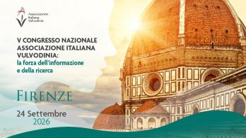 Banner V Congresso Nazionale Associazione Italiana Vulvodinia: la forza dell'informazione e della ricerca